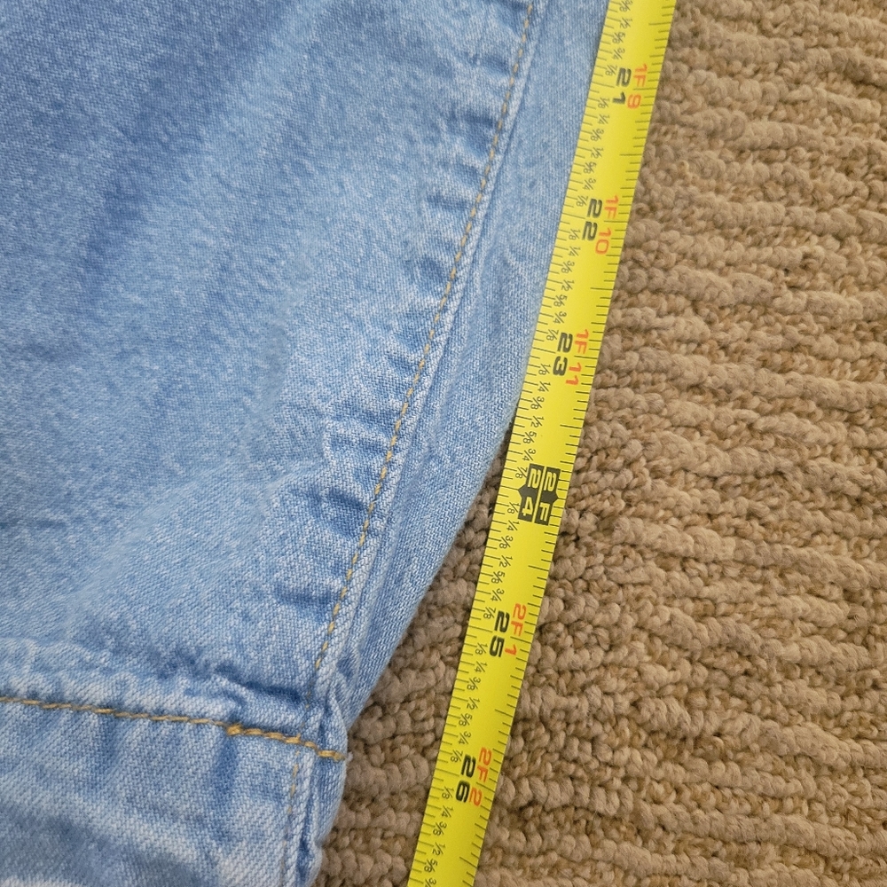 Gap Mid Rise Wide Leg Baggy Cargo Light Jeans, Size 31/12 Loose Fit Pockets. - Picture 9 of 16